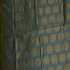 Benarasi rangkart chanderi silk aquamarine saree with jari boarder