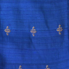 Benarasi tussur silk steel blue saree with pink jari boarder