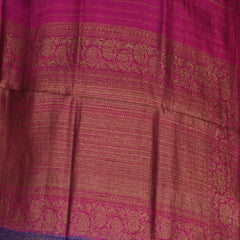 Benarasi tussur silk purple saree with pink jari boarder