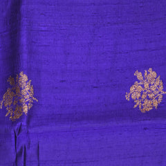 Benarasi tussur silk purple saree with pink jari boarder