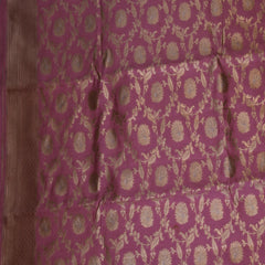 Benarasi pure silk pink saree with jari boarder