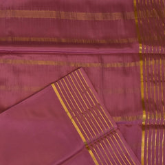 Mysore Crepe Silk Plum Purple Saree