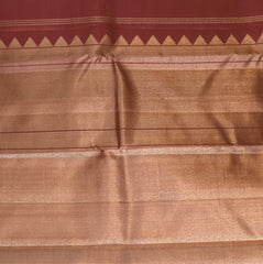 Kanchivaram Peach Saree with Blouse