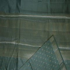 Benarasi pure silk turquoise saree with jari boarder