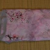 Lavender Taupe Pure Georgette Saree with Elegant Drape