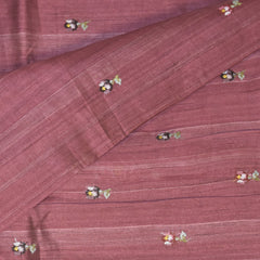 Raw Silk Megenta saree with thread work boarder