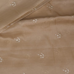 Semi Silk Cream saree with thread work boarder