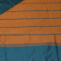 Semi silk cotton green saree with jari boarder