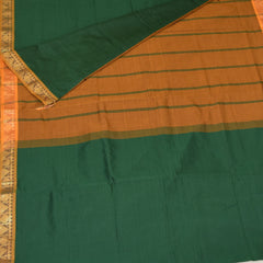Semi silk saree rama green saree with jari boarder