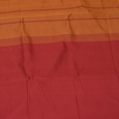 Semi silk cotton red saree with jari boarder
