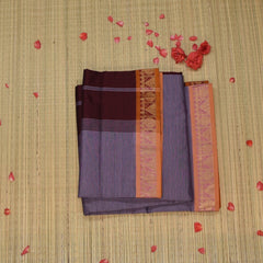 Semi silk cotton murve saree with jari boarder