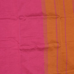 Semi silk cotton pink saree with jari boarder