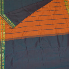 Semi silk cotton purple saree with jari boarder