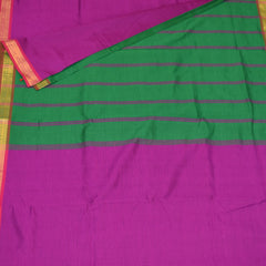 Semi silk cotton pink saree with jari boarder
