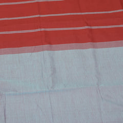 Semi silk cotton pink mix gray saree with jari boarder