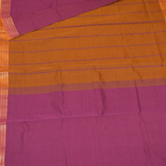 Semi silk cotton pink saree with jari boarder