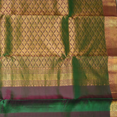 Kanchi silk magenta saree with jari boarder