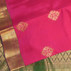 Kanchi silk magenta saree with jari boarder