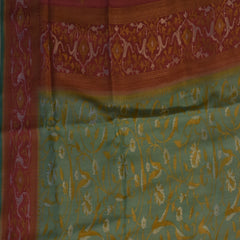 Benarasi georgette sky blue saree with thread & jari work