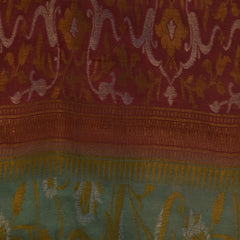 Benarasi georgette sky blue saree with thread & jari work