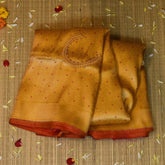 Banarasi Yellow Saree Jari Boarder with Blouse