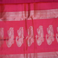 Kanchi silk magena saree with jari boarder