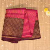Kanchi silk magenta saree with jari boarder