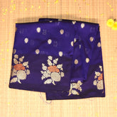 Semi Silk Blue saree with Jari boarder