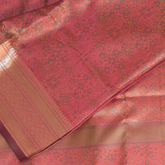 Semi Silk Megenta saree with jari boarder