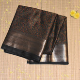 Semi Silk Black saree with jari boarder