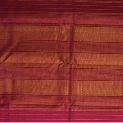 Kanchipuram Silk Rust Red Saree with Blouse