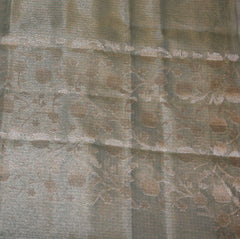 Semi Organza Ash saree with jari boarder