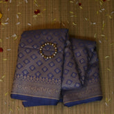 Banarasi Mauve Saree Jari Boarder with Blouse