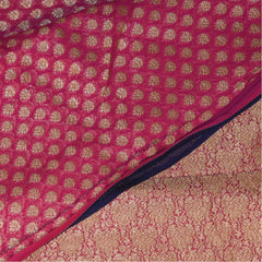 benarasi khadi silk 3509 rs.12200 pink saree with jari boarder