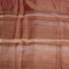 Cora tissue Maroon saree with full gold jari