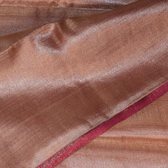 Cora tissue Maroon saree with full gold jari