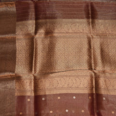 Tissue silk saree Maroon saree with jari boarder
