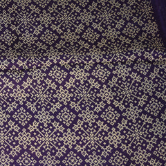 Modal semi silk Purple saree with floral print