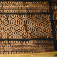 Gadwal pure silk beige saree with jari boarder