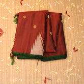 Gadwal pure silk Maroon saree with jari boarder