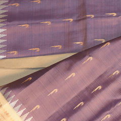 Gadwal pure silk light purple saree with jari boarder