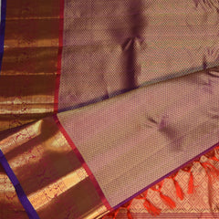 Gadwal pure silk purple saree with full of jari boarder
