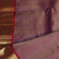Gadwal pure silk purple saree with full of jari boarder