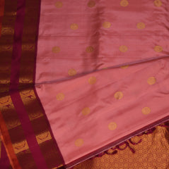 Gadwal pure silk pink saree with jari boarder