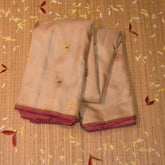 Gadwal pure silk cream colour saree
