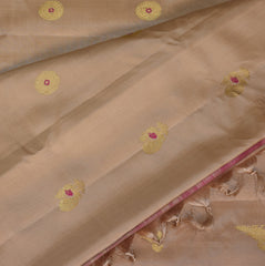Gadwal pure silk cream colour saree
