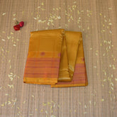 Kanchivaram Pure silk Yellow saree with thread work boarder