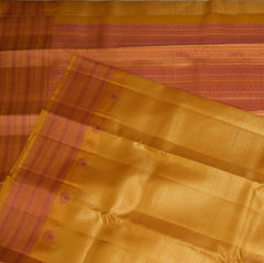 Kanchivaram Pure silk Yellow saree with thread work boarder