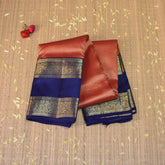 Kanchivaram Pure silk Red saree with full Jari gap boarder
