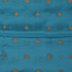 Pure Mysore crepe silk Sky blue saree with jari boarder